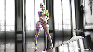 Stepsister in rainbow lingerie gets and cropped inside the same blackman - interracial bbc - sassycomics