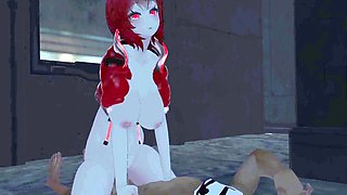 Riding, cyberpunk, anime