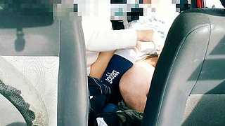 Sneaky public sex caught on hidden cam in an Uber