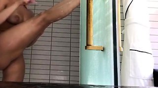 stepsister 22 yo shaving soaping and teasing