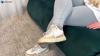 Fitness Testicular Destruction! His Useless Testicles Are Shaping Her Beautiful Ass!