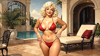 Poolside With Sweet Cheeks - Two
