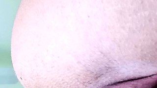 Cummy amateur pussy close up