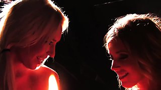 Samantha Saint and Victoria White Play With Candle Wax