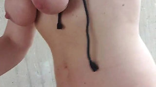 Naked running under the highway