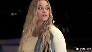 Deeper. Petite Blonde Beauty Chloe Submits To Her Dream Man
