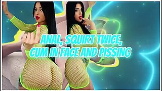 Squirts Twice With Anal, Receives Golden Shower And A Big Cum In Mouth To Swallow - Nadja Lapiedra And Nadja Stone
