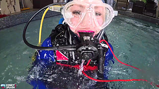Underwater Bondage in Scuba Tied Tight & Dragged Through Water