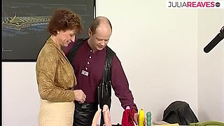 Granny Moans Loudly as Monster Dildo Fucks Her Wet Pussy - German Retro Solo Fun