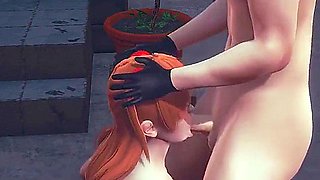 Evangelion Hentai - Asuka Hardsex In A Tokyo Street - Japanese Asian Manga Anime Film Game Porn