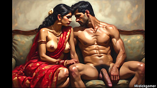 Two foreigner brings hot indian married bhabhi and makes her pussy wet and bangs it till there are satisfied