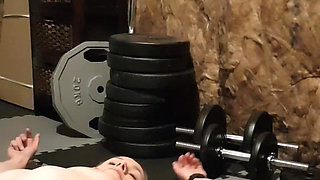 Striptease in My Home Gym, Starting in My Skin Tight Gym Clothes, Teasing You with My Sexy Body