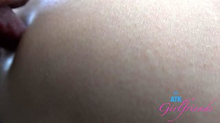 POV Close-up pussy playing of a hot teen brunette, Valentina Jade