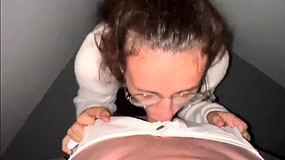 she sucked me off in the hallway and then I fucked her at