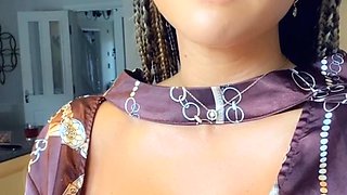 Big boobs milf masturbates with her dildo