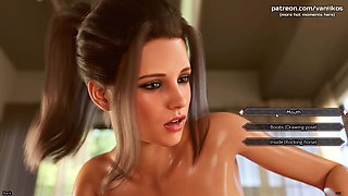 Freshwomen S2 Ep.4 P1 - Big Boobs Hot Girlfriend Teen Sue Gets Fucked Hard and Pussy Creampied - 3D Animated Porn Game - Part 2