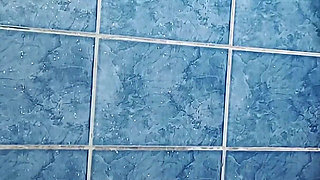 Tiny Asian Rides in Shower Room & Fake Silicon Pussy Play & Bed Riding