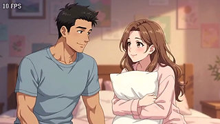 Stepsister share bed with stepbrother turn into sex night