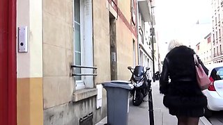 Blonde horny chicks play her big boobs