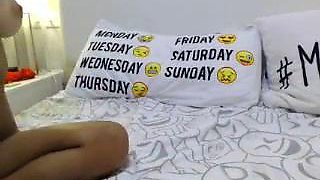 Hot asian teen blows jerks off and swallows