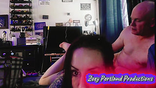 While Husband Is Away Wife Will Get Hard Cock