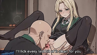 Malfoid(Malfoy) sex with man. Hogwarts. hentai AI video