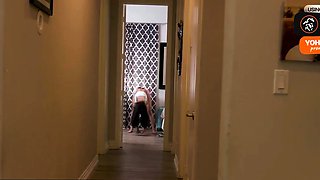 Hot stepdad takes his bratty ash-blonde stepdaughter for