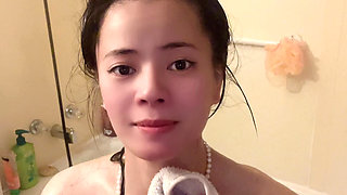 Asian Woman Shower Time