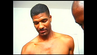 Horny MILF Fucked and Cumshot in Mouth by Three Vintage Black Monster Cocks