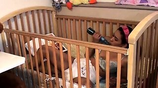 Cici: Vibrator Masturbation in Crib
