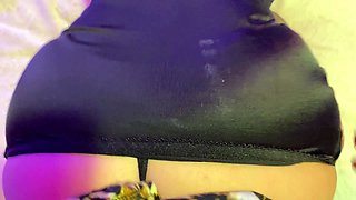 Shiny garter belt for nylon stockings