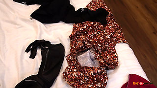 Christmas Party Turned Into XXX-mas, Angry Busty Wife Loves Christmas Fuck.