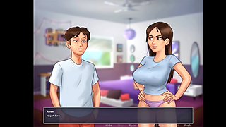 Busty stepsister gets wild in the summertime saga