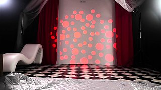 Cute curly brunette solo webcam masturbation