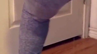 Pissing My Self Wearing Sports Leggings