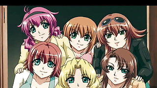 Six blonde girl with handsome boy