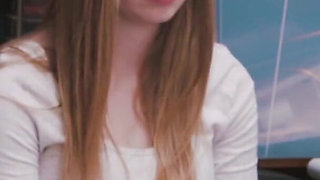 Redhead teen banged for stealing panties