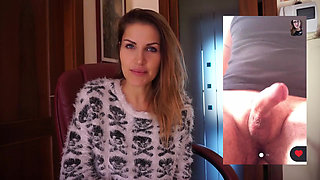 Brunette MILF talks about a very small cock for the webcam