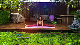 Shut up and dance: sexy landlady doing yoga with her tenant in the backyard ep 52