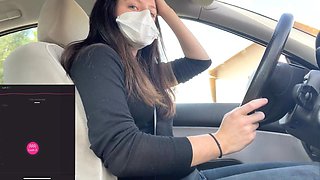 A lucky subscriber takes care of my pleasure while I drive, and I gotta stop to finish!