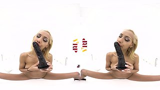 Double Dildo - Petite Blonde Toying - Vrpfilms - Sexlikereal