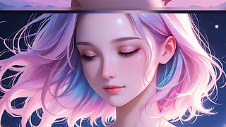 Pink Sunset Beach Goddess Dreamlike Ocean Beauty Ai Art Slideshow