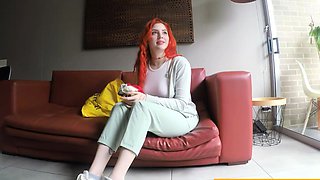LATINA REDHEAD too good for her BOYFRIEND