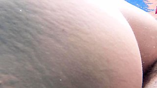 German slut on vacation at the pool anal fucked POV