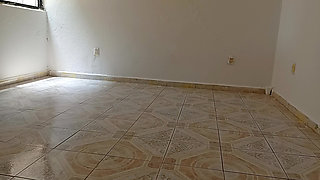 I left recording the cell phone while Mrs. BBW did the cleaning in the apartment