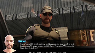 Exciting games: the girl got caught doing a blowjob and got covered her face with a huge cum load in the car ep 10