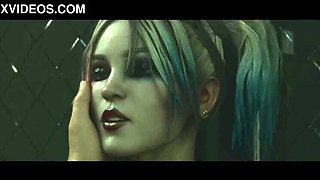 Harley Quinn Face Fuck - Animated 3D Sucking by Rash Nemain