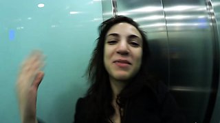 Pulled amateurs close up car sex