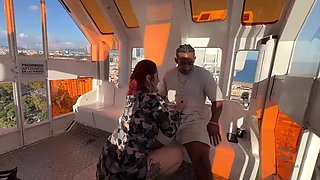 Colombian Sandy-haired Hoe Bangs Enormous Black Manhood in Public – Ferris Wheel to Street Spunk in Jaws!