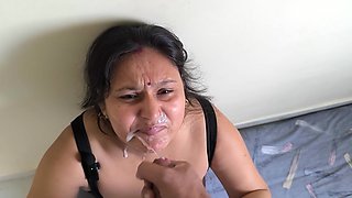 Cum in Mouth Hand Job Blow Job Sucking Cum